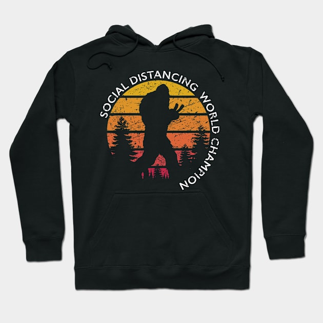 Social Distancing World Champion Hoodie by vamarik